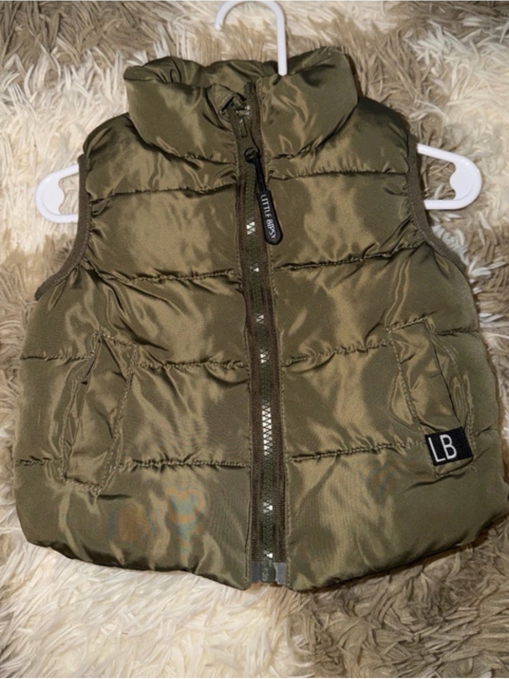 Little Bipsy Olive Green Puffer Vest